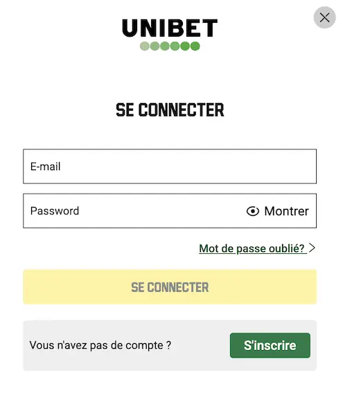 unibet casino log in